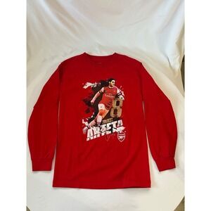 Arsenal FC Mikel Arteta #8 Long Sleeve Graphic‎ T-Shirt Soccer Small